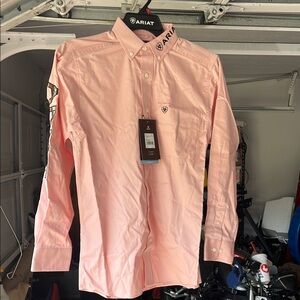 Ariat Pink Casual Button Down Shirt